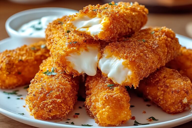 Buffalo Chicken Mozzarella Sticks featured