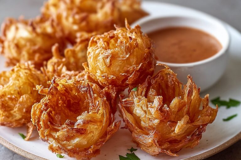 Crispy Mini Blooming Onions featured