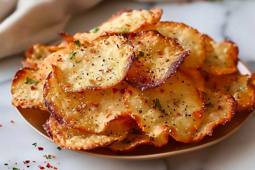 Irresistible Air Fryer Cottage Cheese Chips featured