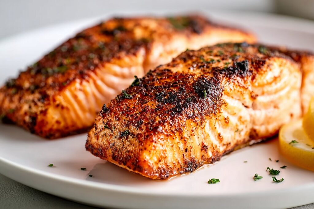 Air Fryer Salmon featured