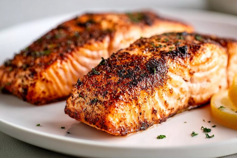 Air Fryer Salmon featured