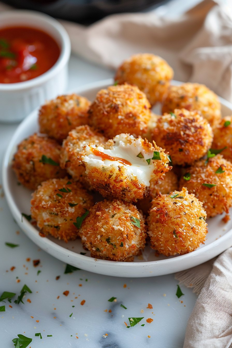 Air Fried Babybel Cheese serving