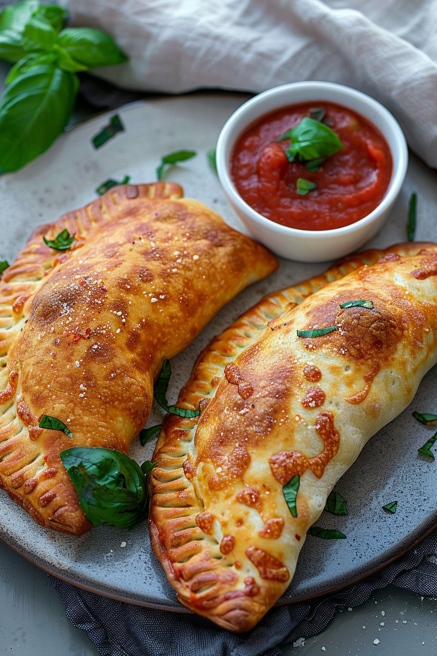 Air Fryer Calzones serving