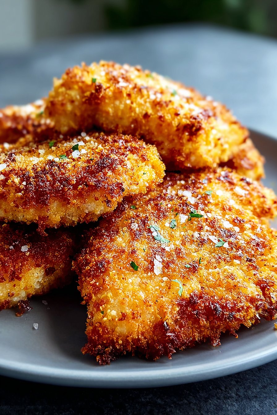 Parmesan Crusted Chicken serving
