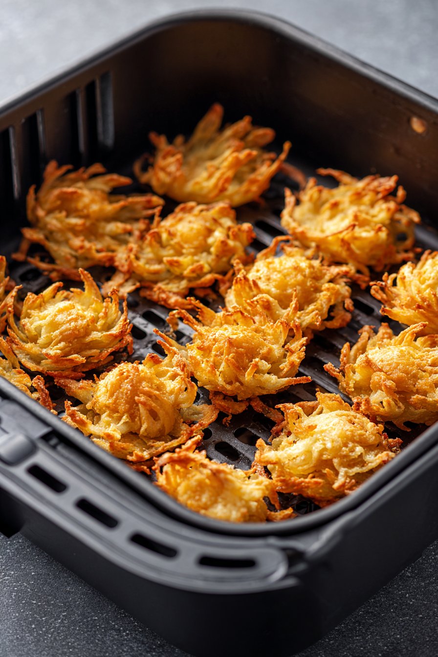 Crispy Mini Blooming Onions instructions process
