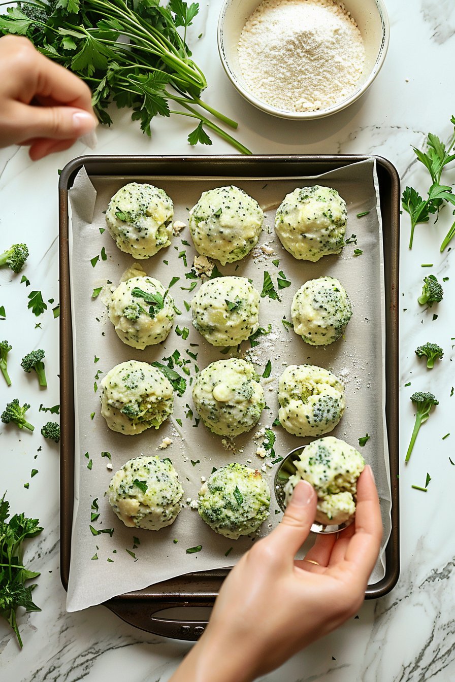 Broccoli Cheese Patties instructions process