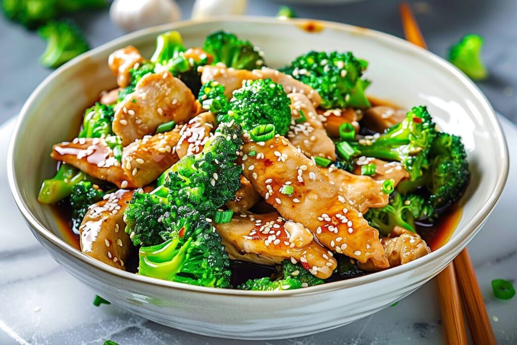 Chinese Chicken and Broccoli featured