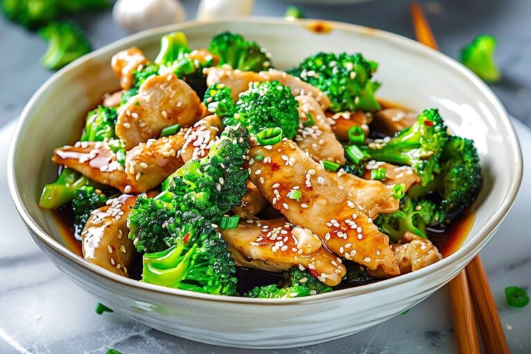 Chinese Chicken and Broccoli featured