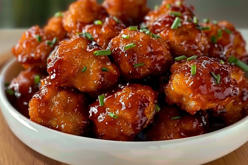 Enjoy Irresistible Air Fryer Honey BBQ Chicken Bites Today! featured
