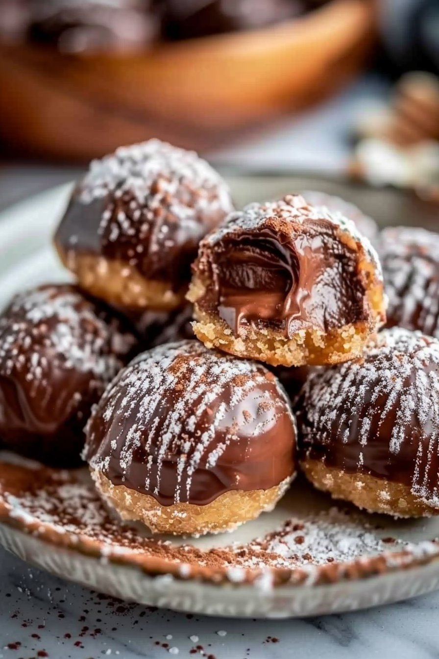 Nutella Balls Recipe : Irresistible Dessert serving image