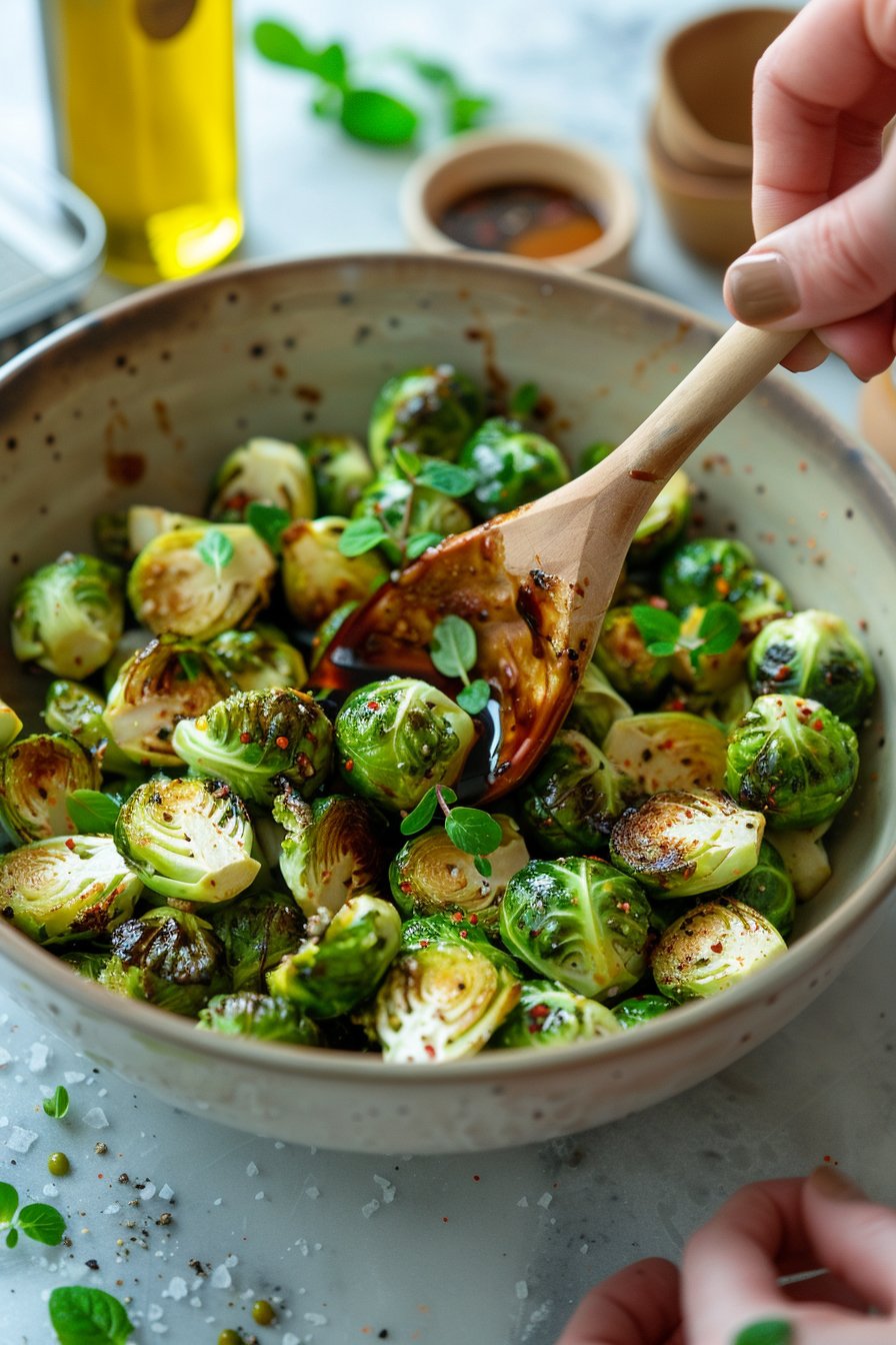 Airfryer Rosenkohl mit Balsamico: Ein Unglaublich Ultimatives Rezept process image