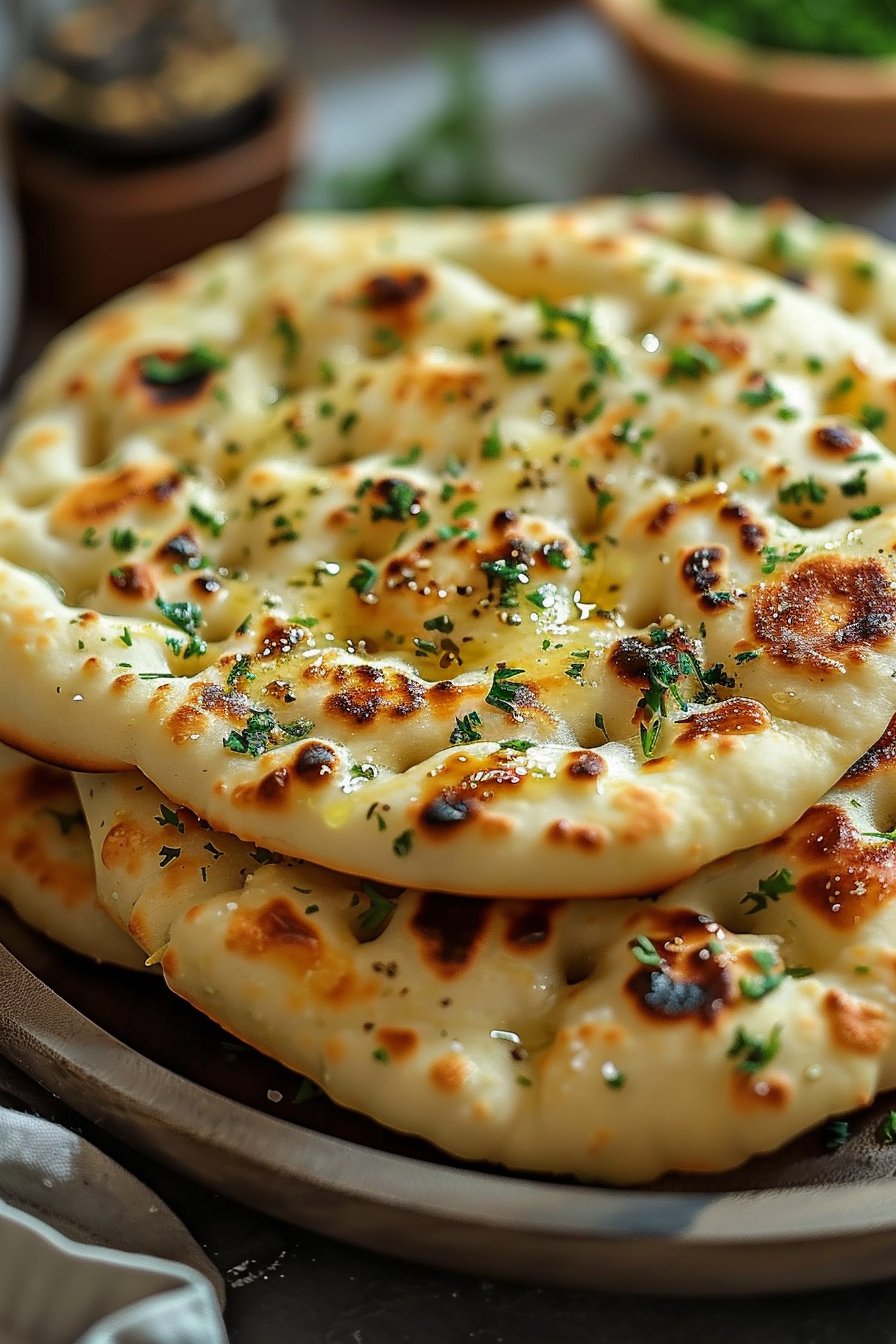 Irresistibly Easy Garlic Flatbread in Air Fryer: 15-Minute Delight serving image