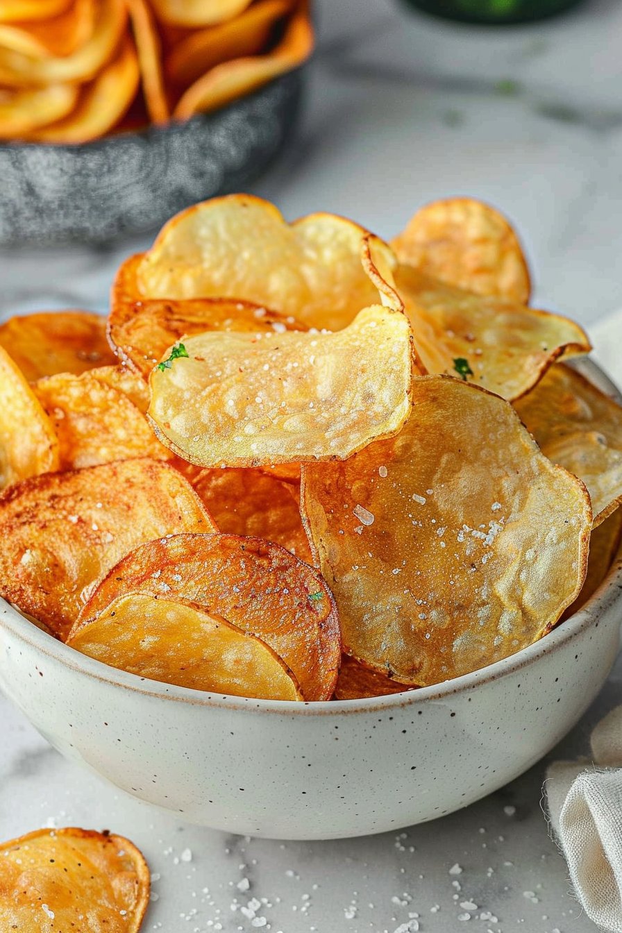 Air Fryer Potato Chip serving image