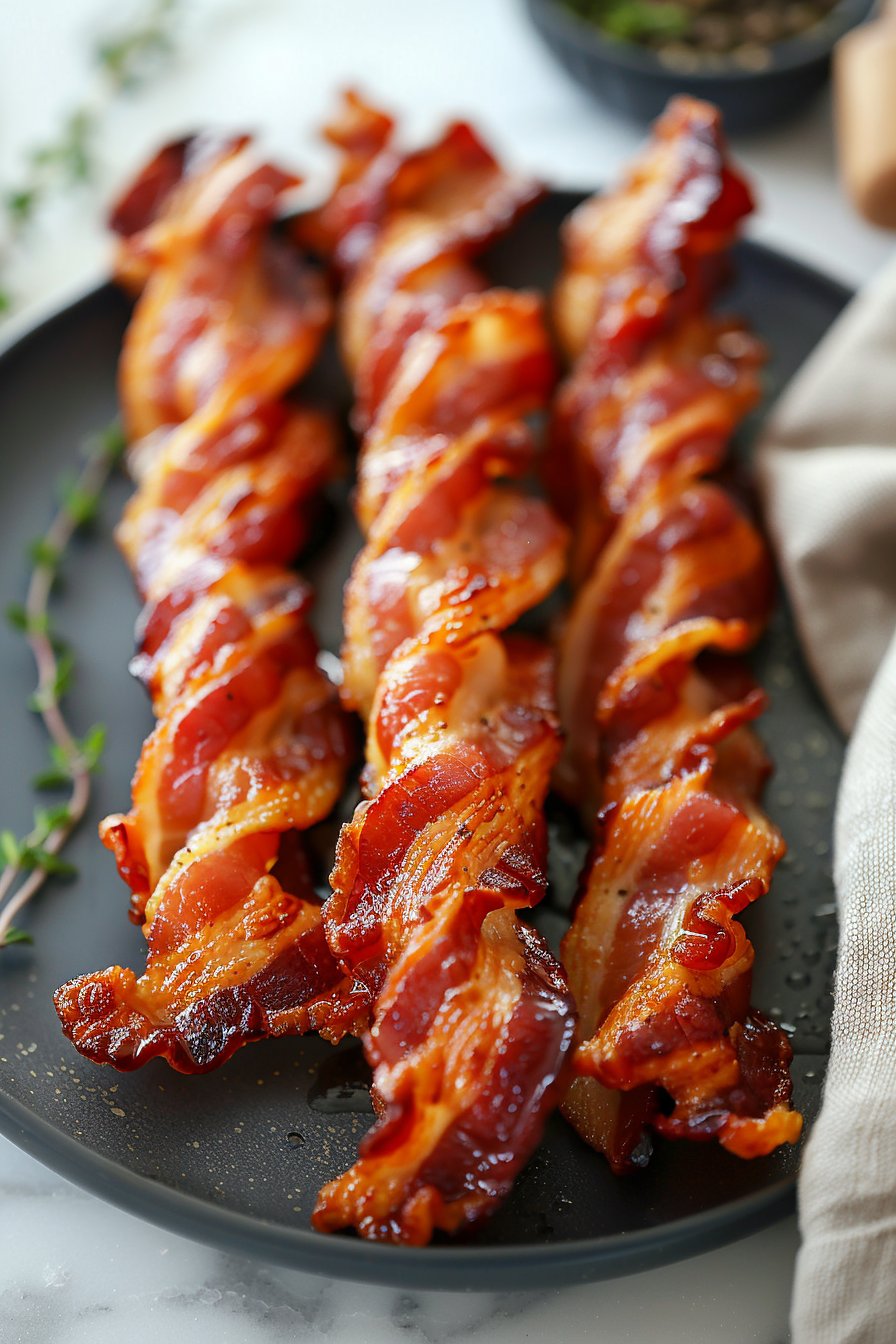 Air Fryer Twisted Turkey halal smoked turkey strips serving image