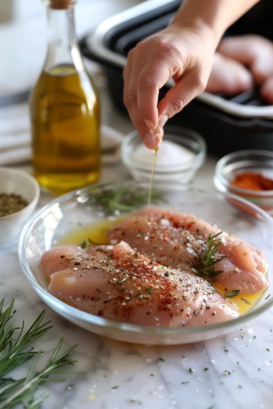 18+ Air Fryer Chicken Recipes for Effortless Dinners! process image