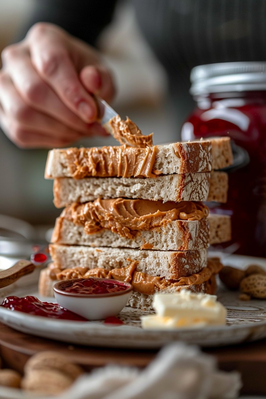 Air Fryer Peanut Butter and Jelly process image