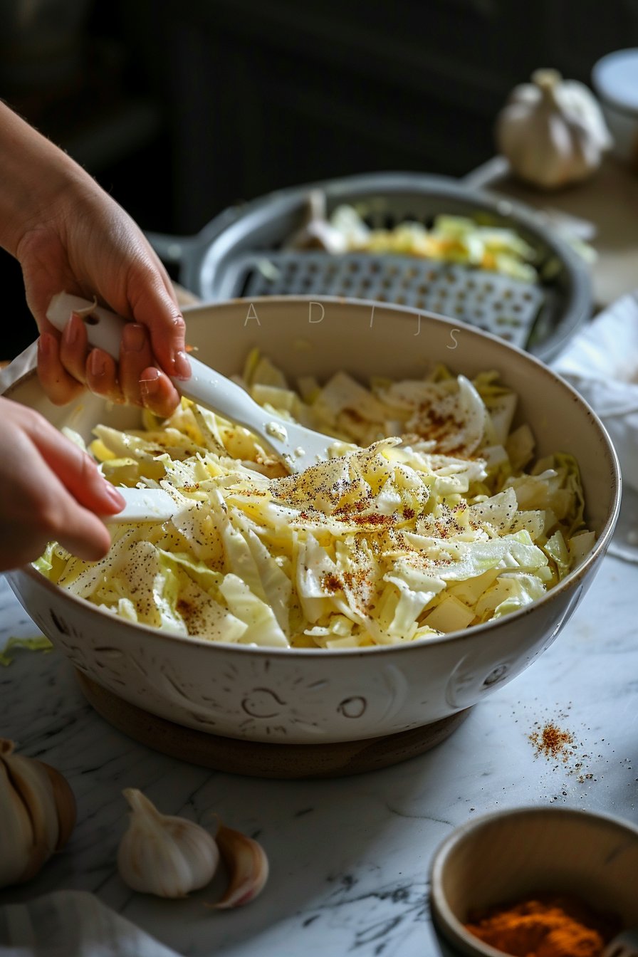 Air Fryer Cabbage Wedges: 5 Melting Crispy Delights instructions process