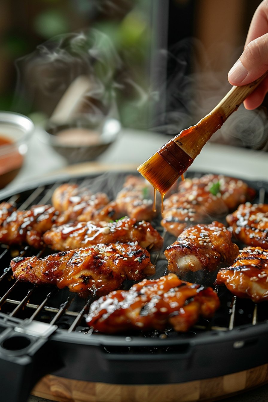 Irresistible Air Fryer Honey Butter Garlic Chicken Tenders in 30 process image