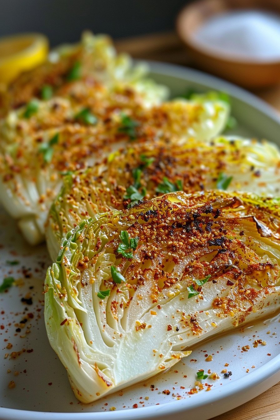 Air Fryer Cabbage Wedges: 5 Melting Crispy Delights serving