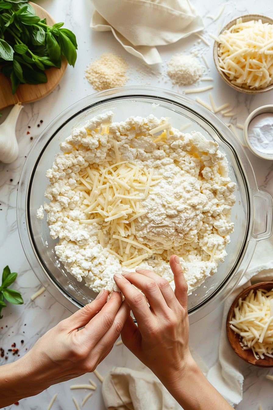 Classic Air Fryer Cottage Cheese Pizza Crust instructions process