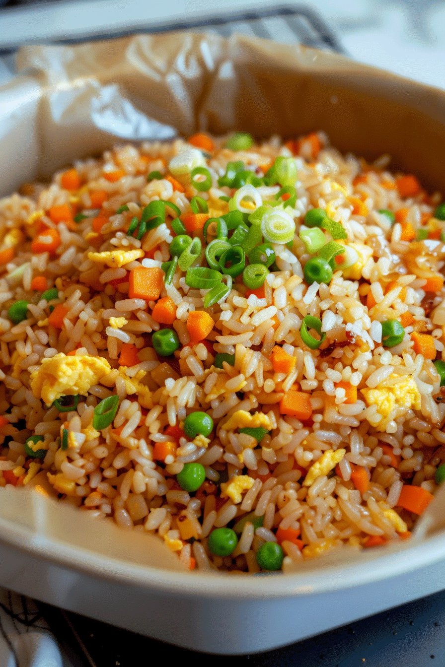 Air Fryer Fried Rice serving image