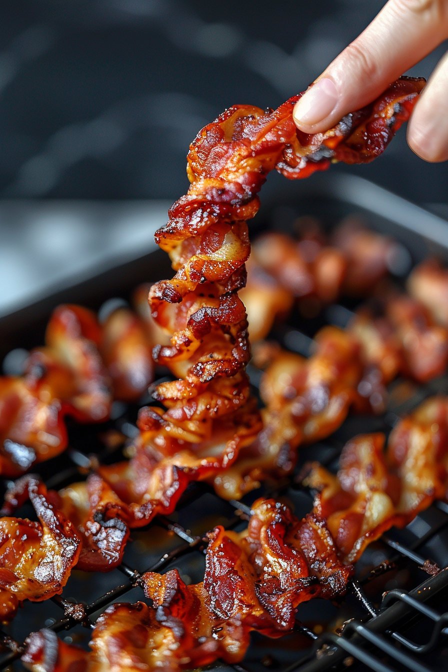 Air Fryer Twisted Turkey halal smoked turkey strips process image