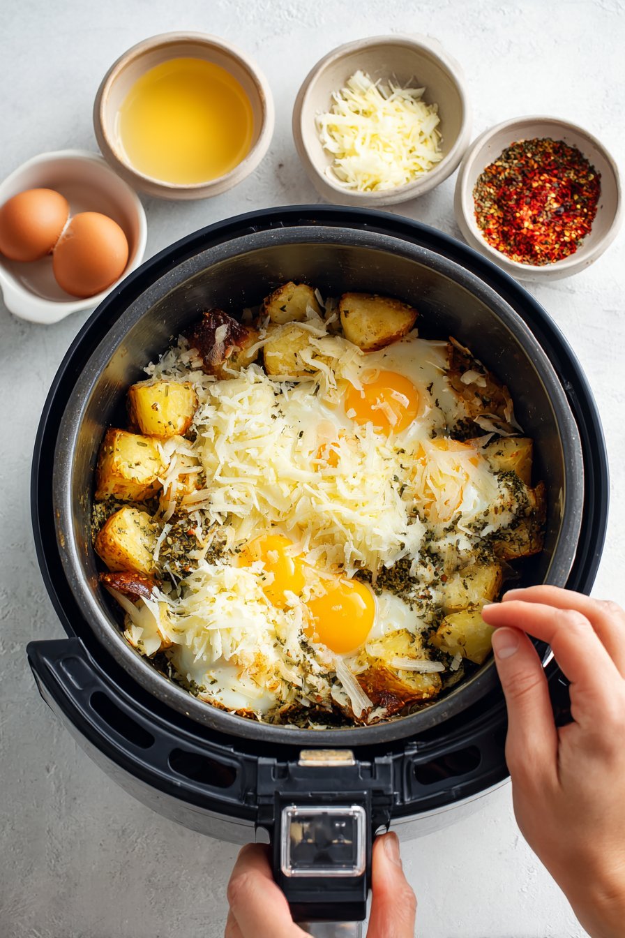 15 Easy Air Fryer Recipes for Breakfast - Womenwiseliving process image