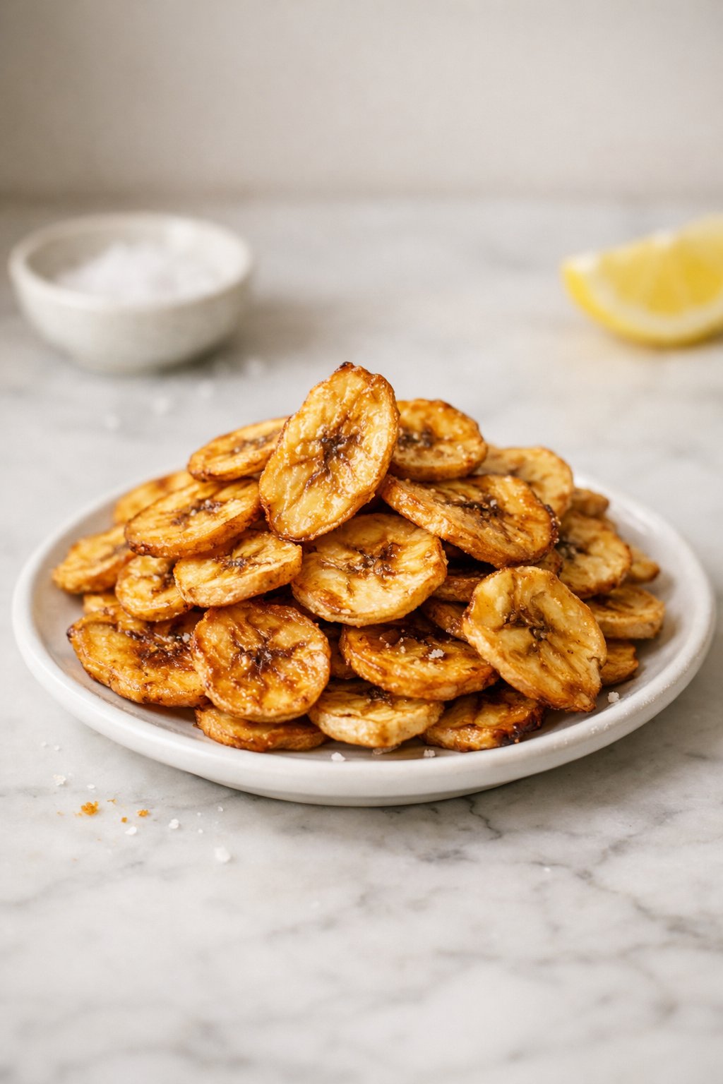 Air Fryer Banana Chips serving image
