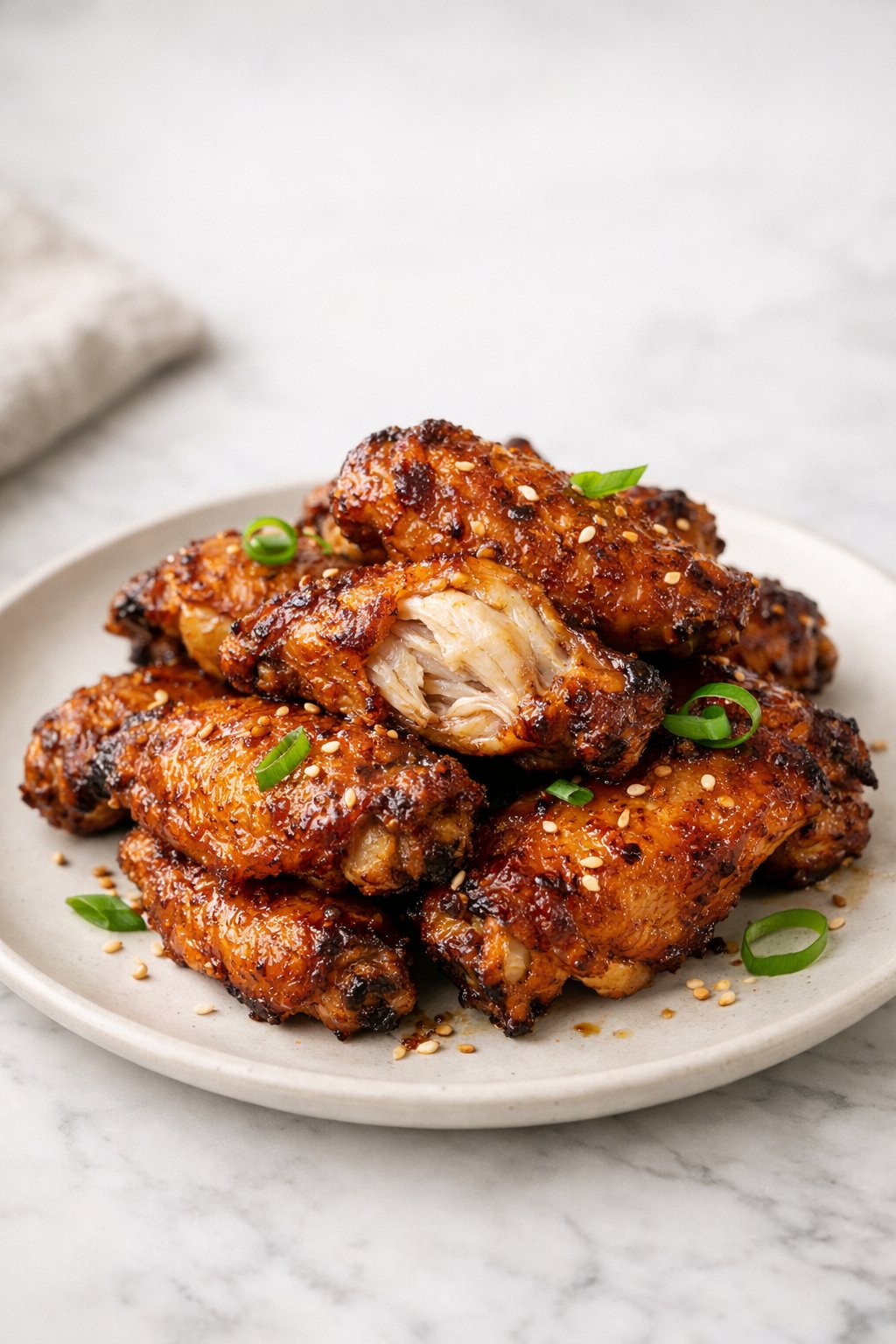 Air Fryer Chinese Chicken Wings serving image
