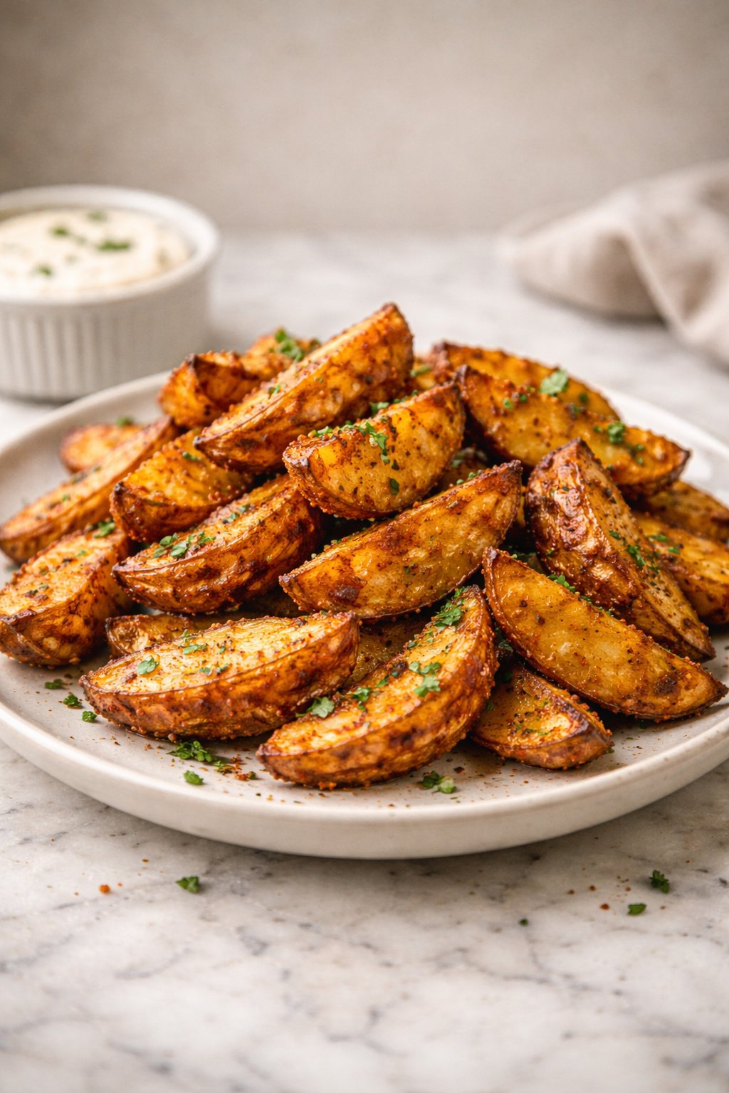 Air Fryer Paprika Potatoes serving image