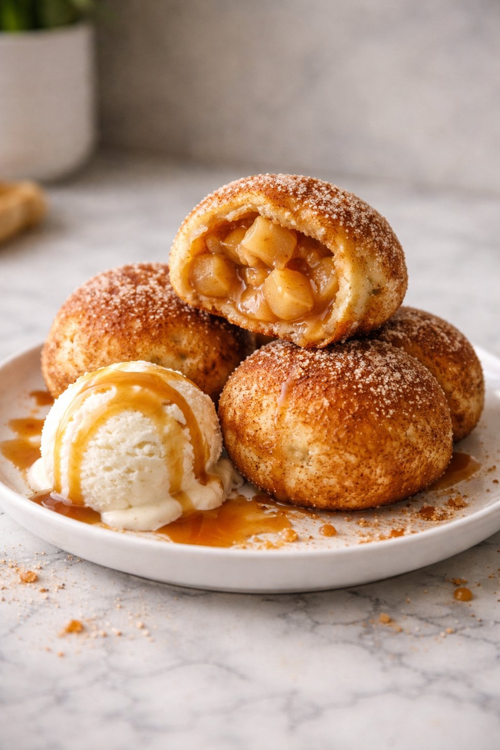 Mouthwatering Air Fryer Apple Pie Bombs serving image
