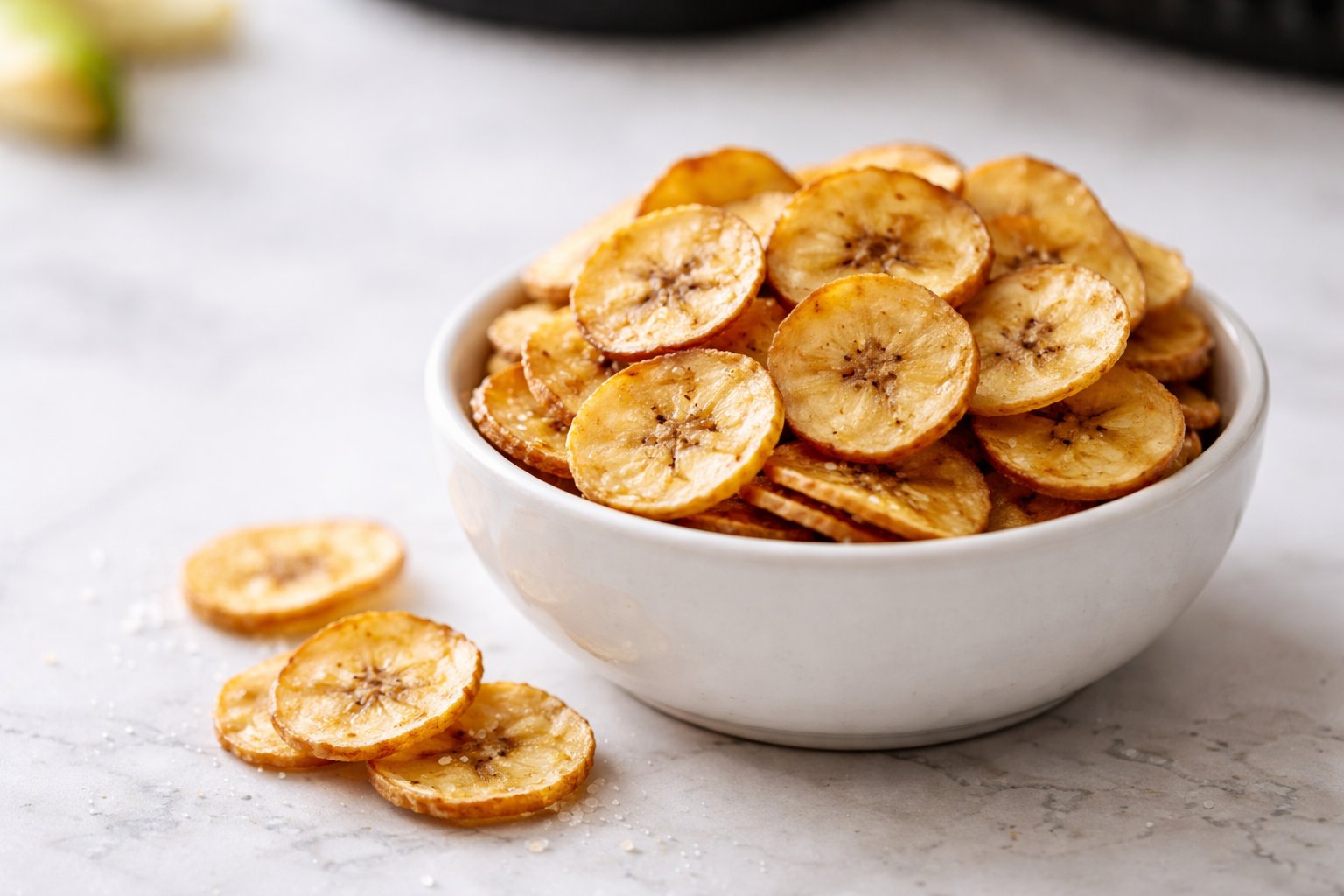 Air Fryer Banana Chips recipe card