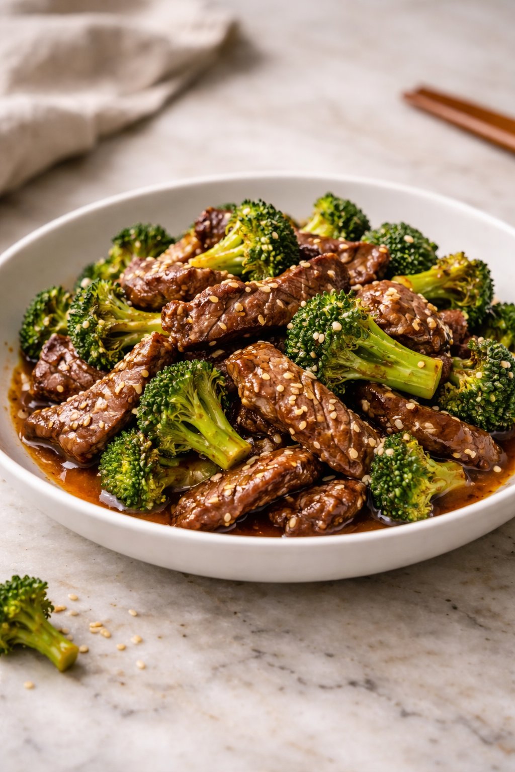 Air Fryer Beef and Broccoli recipe card