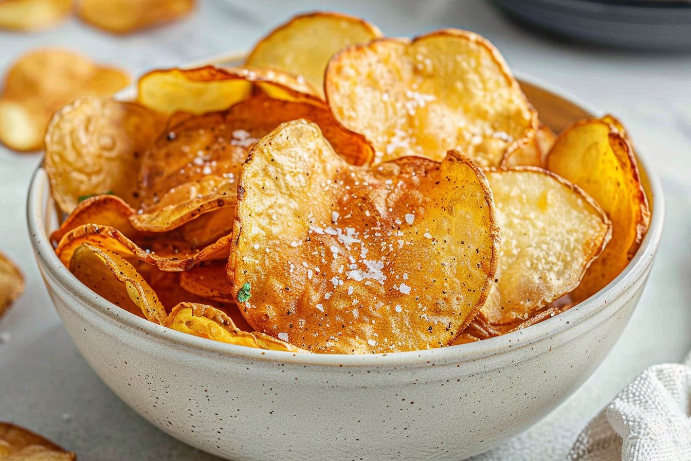 Air Fryer Potato Chip recipe card