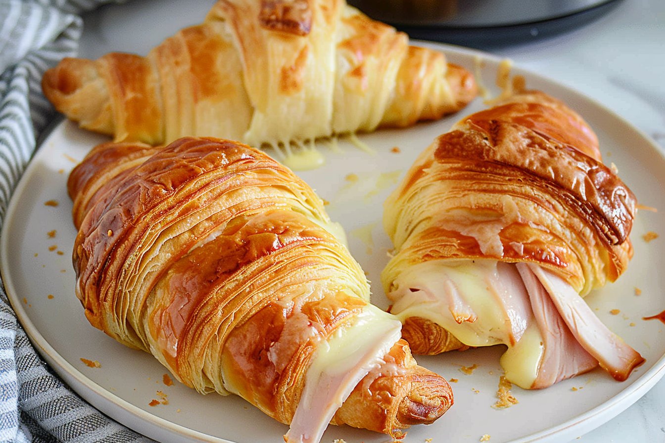 Air Fryer Croissants recipe card