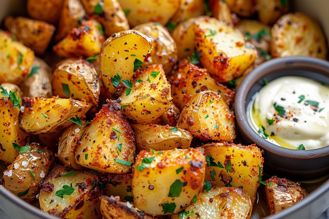 Air Fryer Crispy Potatoes recipe card