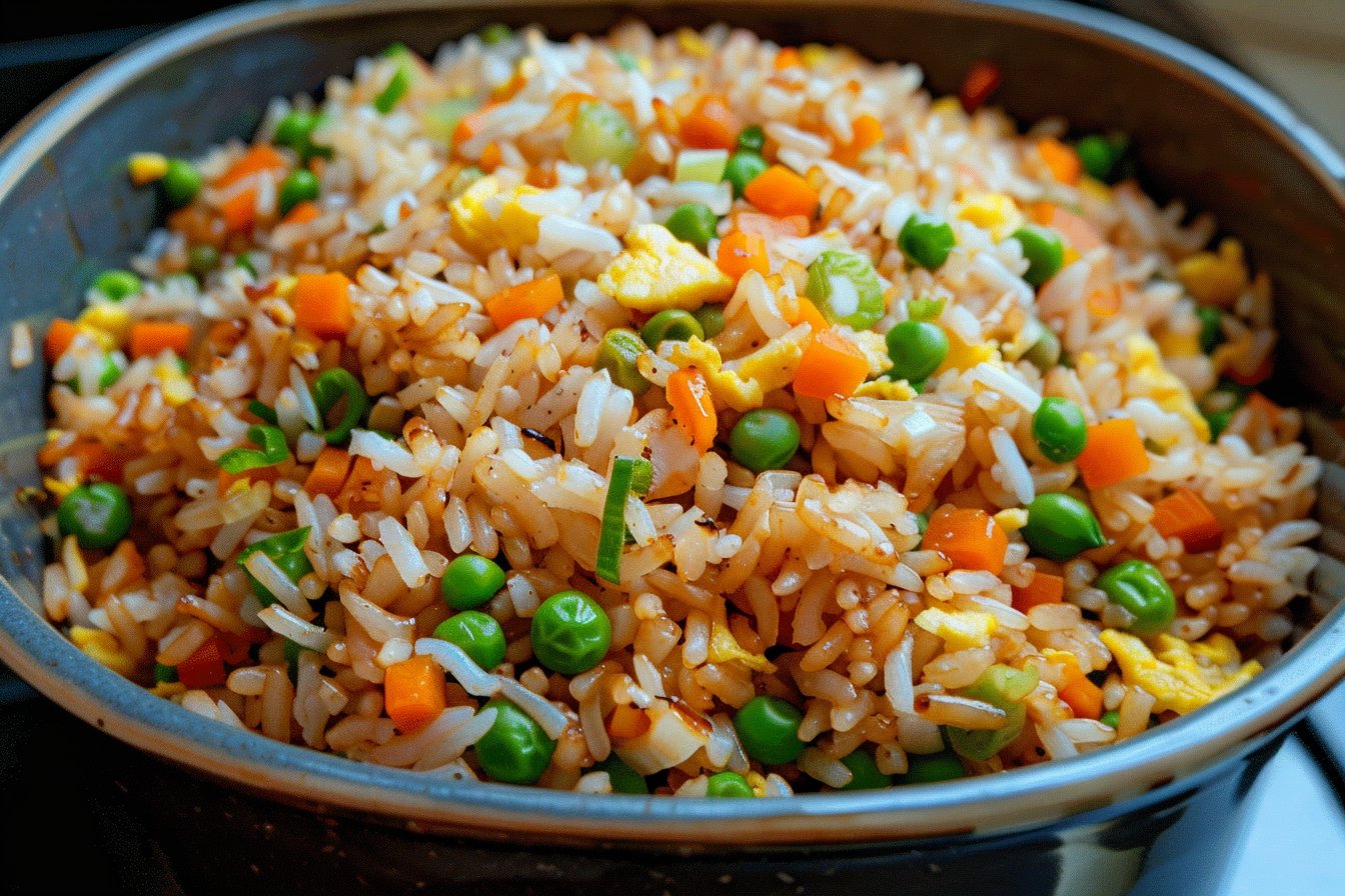Air Fryer Fried Rice recipe card