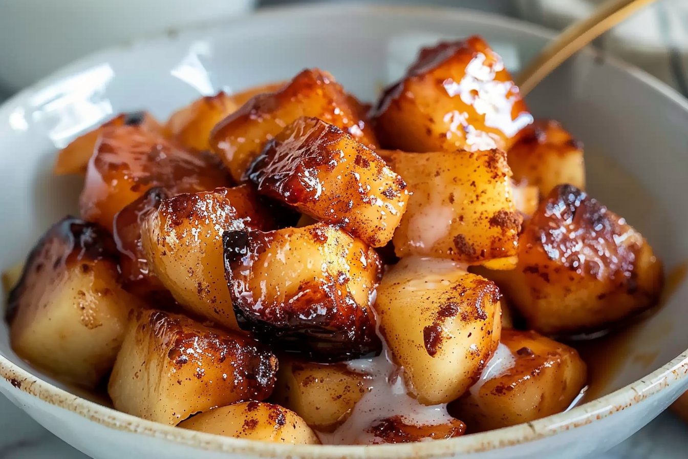 Crispy Air Fryer Apples with Cinnamon - A Healthy Delight recipe card