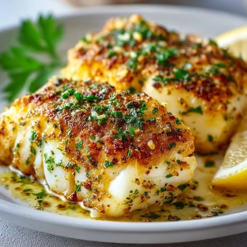 15-Minute Air Fryer Quick Garlic Butter Baked Cod Fillets Recipe