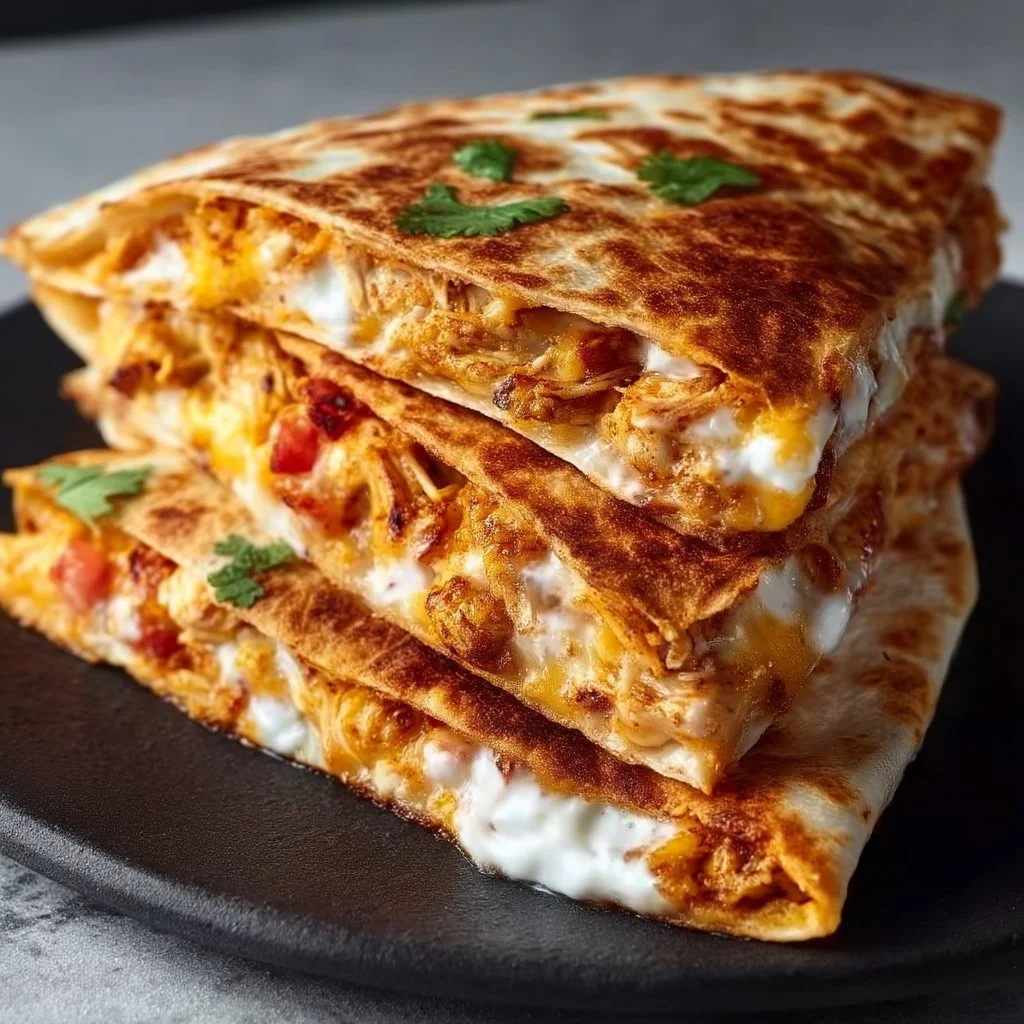 2-Minute Air Fryer Crispy Tortilla Quesadilla