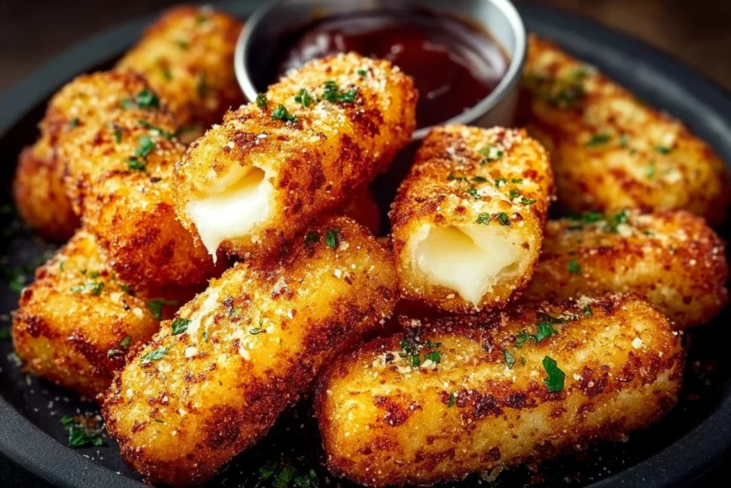 Air fryer cheese sticks recipe with flour for a quick and easy snack