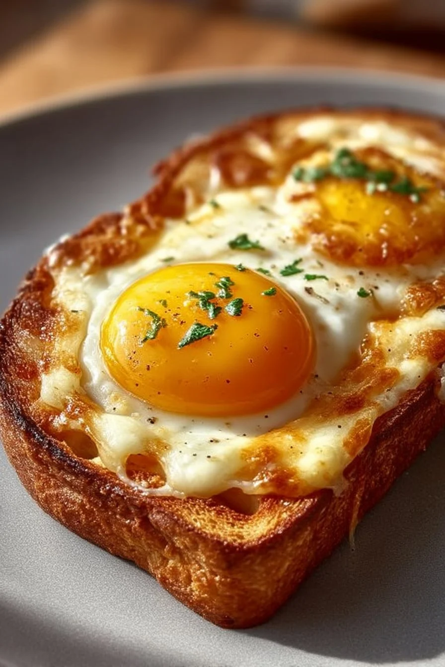 Air Fryer Cheesy Egg Toast