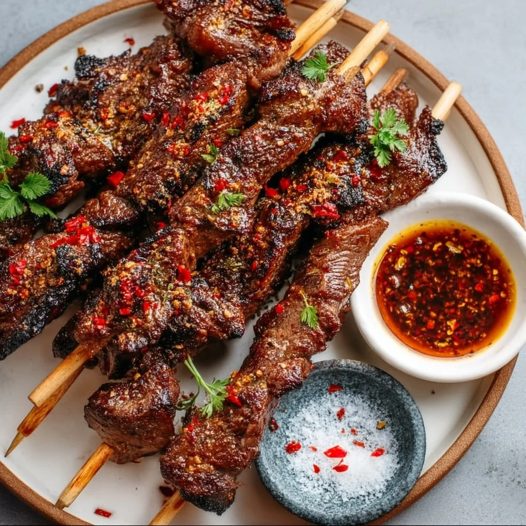 Air Fryer Lamb Skewers