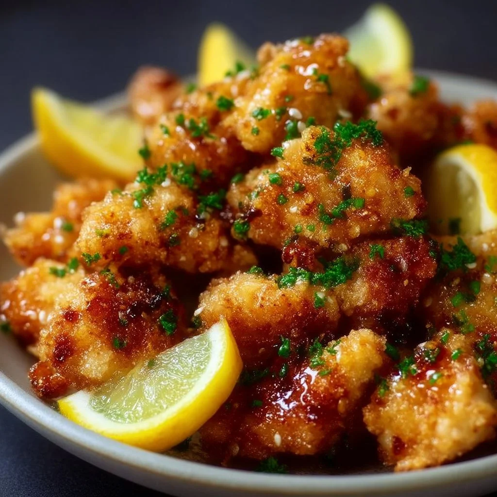 Air Fryer Lemon Chicken Bites