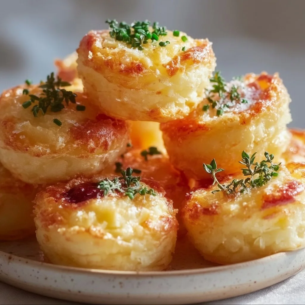 Cheesy Mashed Potato Puff Bites