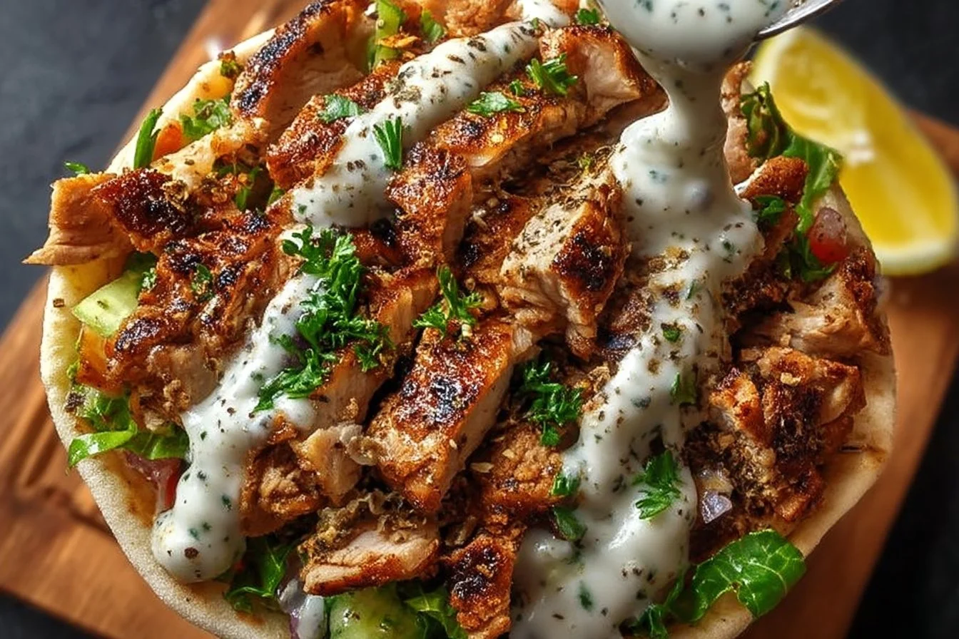 Chicken Shawarma with Garlic Sauce