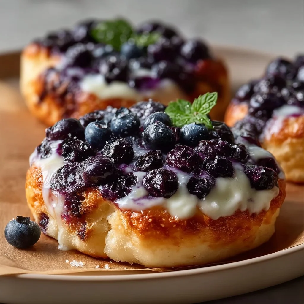 Cottage Cheese Blueberry Cloud Bread