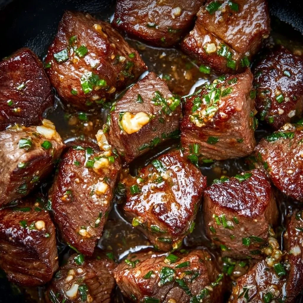 Cowboy Butter Steak Bites