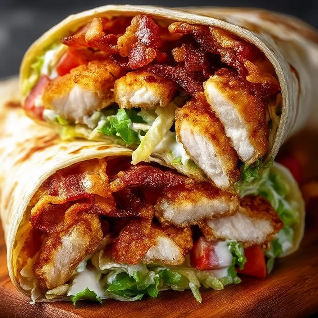 Crispy Chicken Bacon Ranch Wrap
