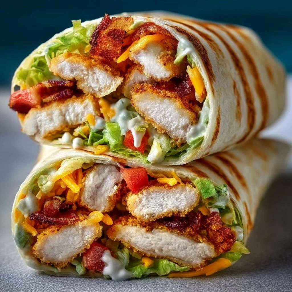 Crispy Chicken Bacon Ranch Wrap